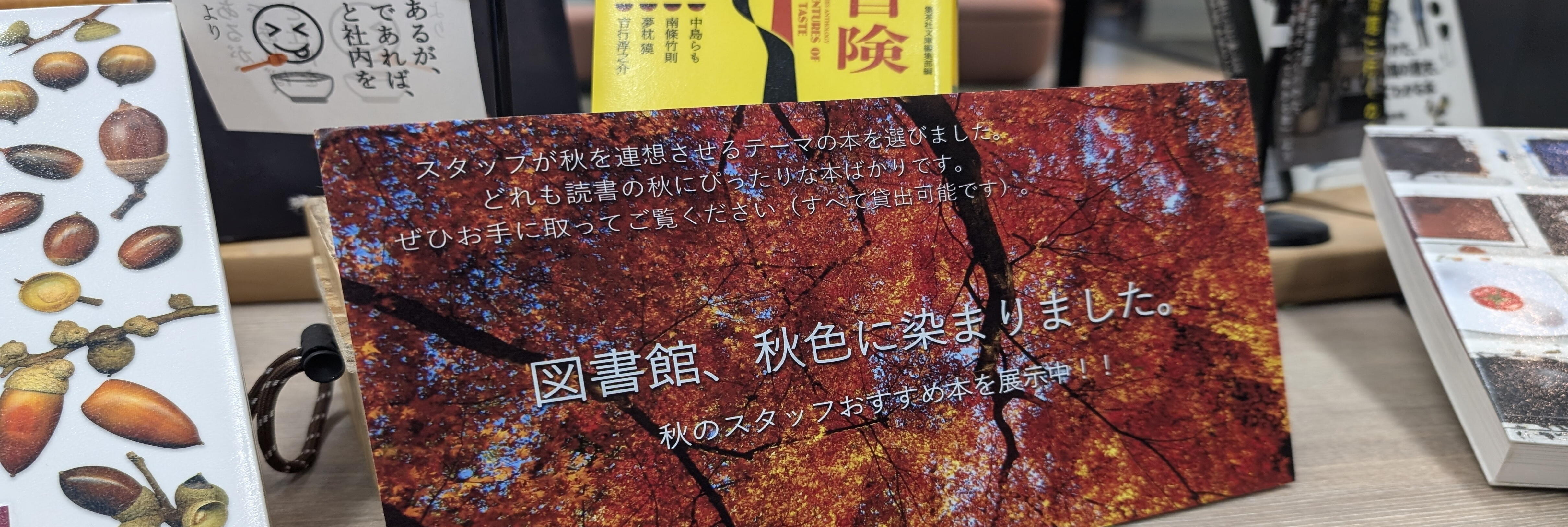 【写真候補②】図書館スタッフ秋のおすすめ本.jpg