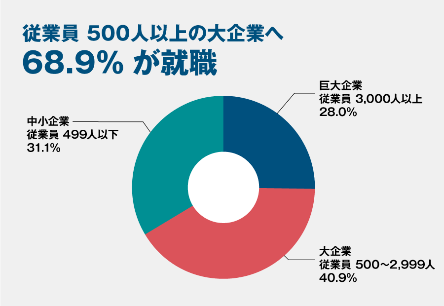 全学部規模別内訳