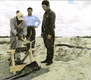 Professor Morio Iijima from Kinki Univ Demonstrated a New Concept of Cultivating Rice (Source: The Namibian)