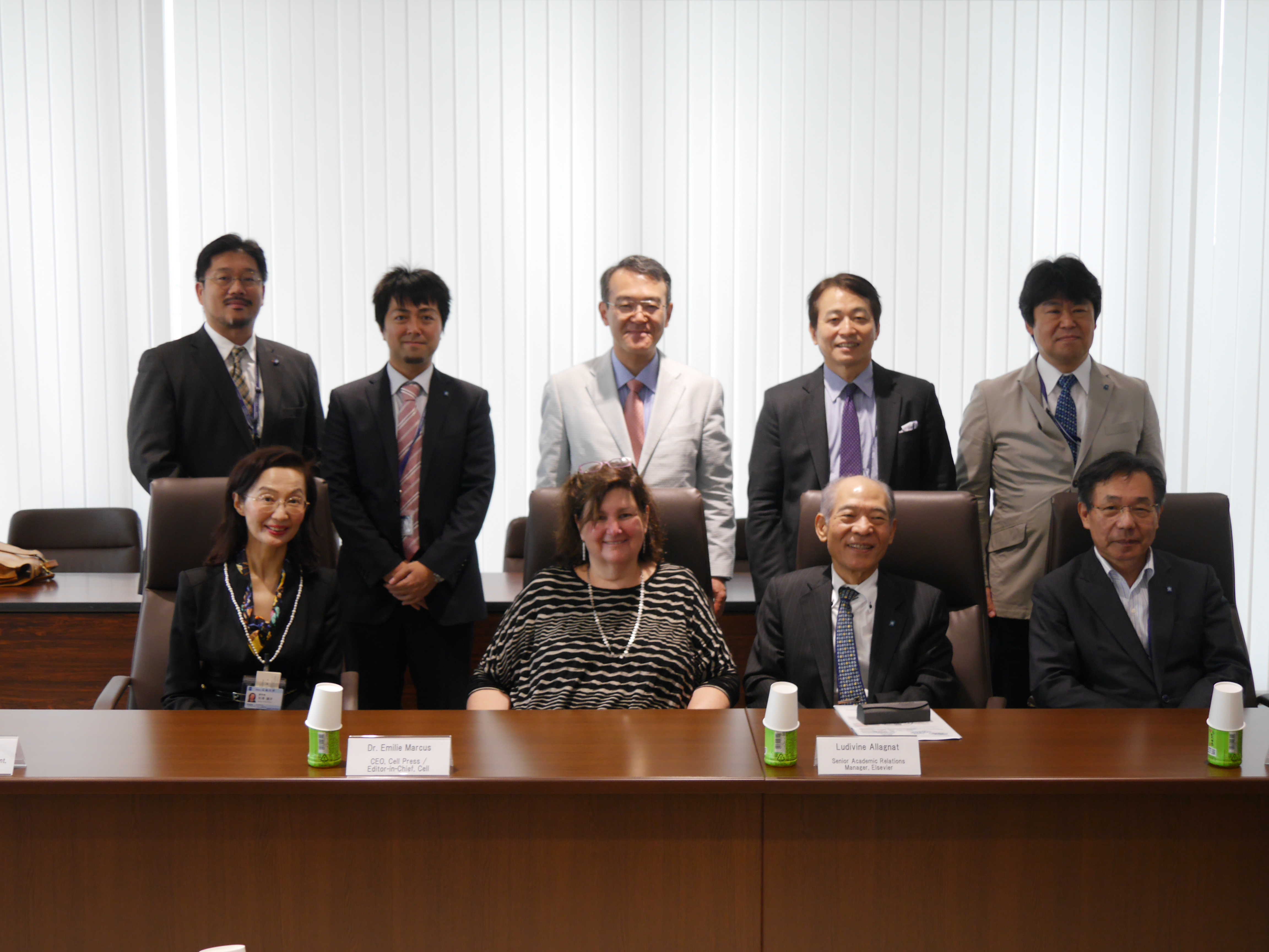 Dr. Emilie Marcus, the CEO of Cell Press, visited Kindai University