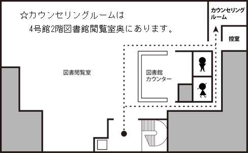 カウンセリングルームのMAP