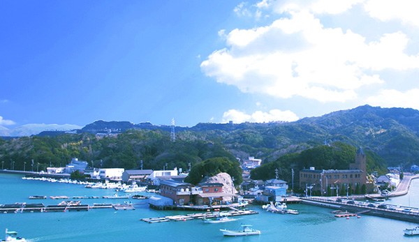 白浜実験場の遠景写真