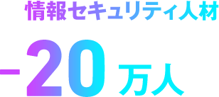 情報セキュリティ人材 -20万人