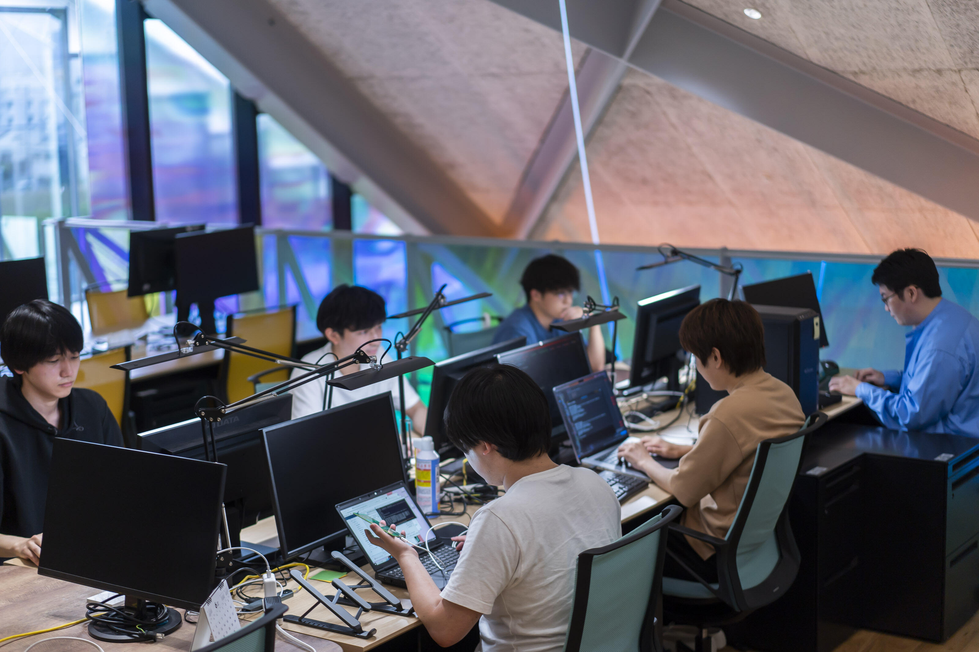 情報学部の授業の様子