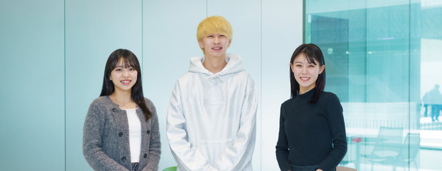 橋本妃奈さん、村田雄哉さん、池亀玲奈さん