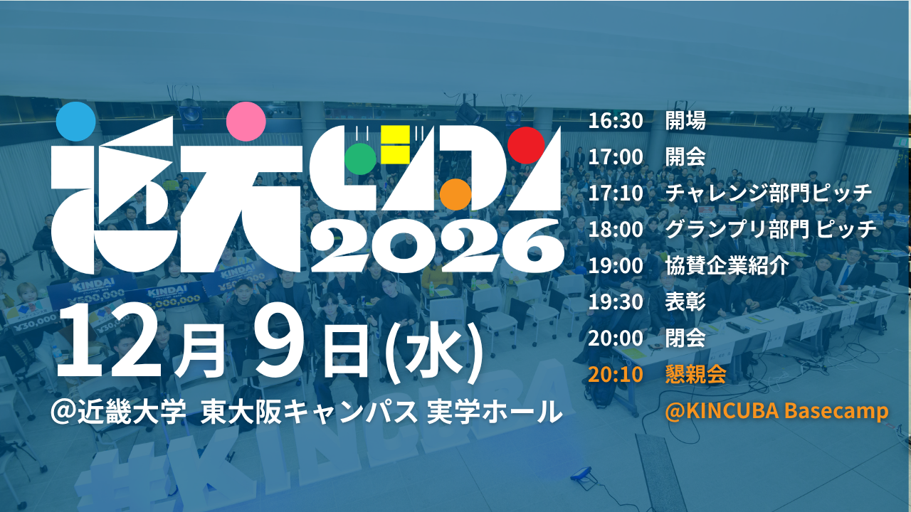 KINDAI Business Plan Contest 2026