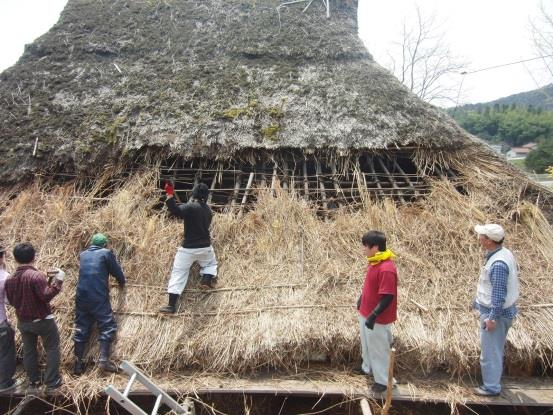 茅葺き屋根の葺き替えワークショップ　建築学科の学生が挑む「かやぶき古民家保存・再生プロジェクト」