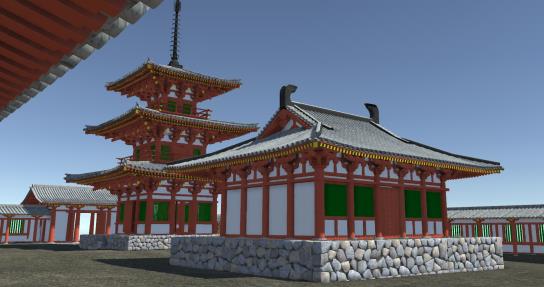 「河内寺廃寺が近大アクトに蘇る！」　VR（ヴァーチャルリアリティ）で古の姿を再現