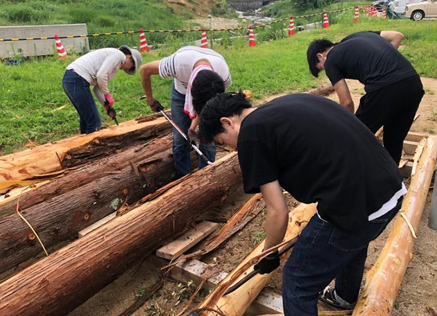 平成30年7月の豪雨から1年　被災した福富町に復興シンボルを制作！