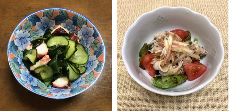 近畿大学農学部生考案のオリジナルメニューを病院食として提供　東大阪特産の「オカワカメ」、旬の香味野菜「夏ミョウガ」を使用