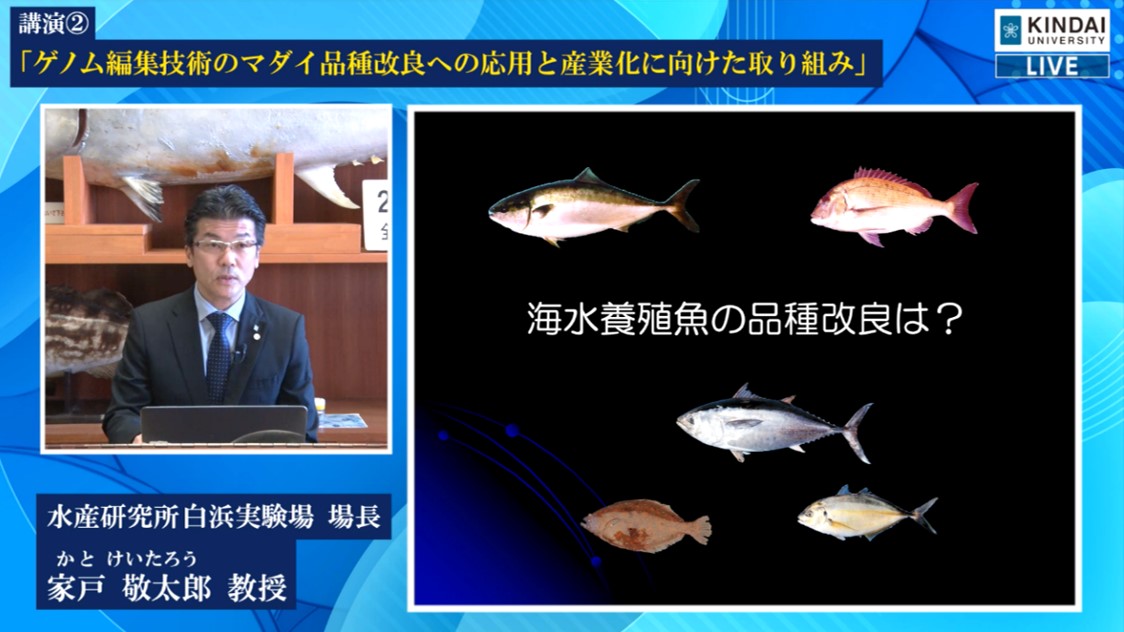 近畿大学水産研究所がオンラインで公開講座を開催　安心・安全で持続可能な養殖魚育成に関する最新研究を紹介