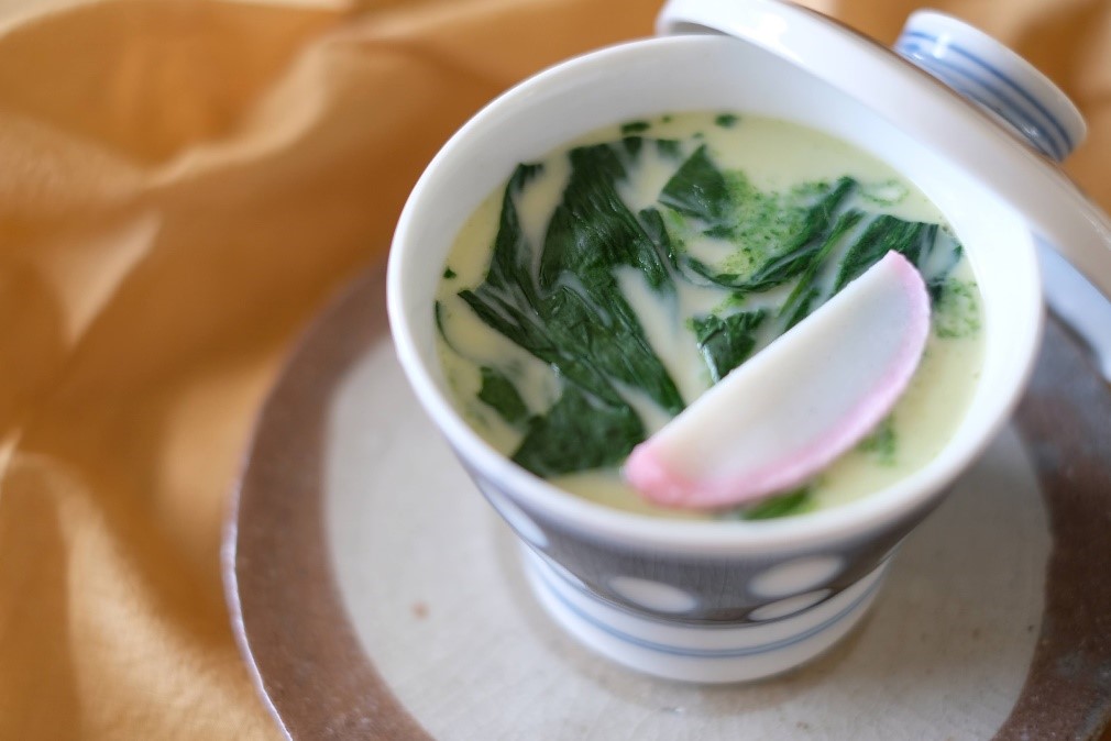 農学部学生が病院食のオリジナルメニューを考案　今が旬の曽爾村産「ほうれん草」を使用した茶碗蒸しを提供