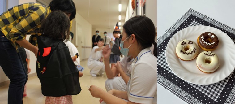 近畿大学奈良病院の小児病棟で「ハロウィンイベント」を開催　近大農学部生考案の手作りお菓子を提供