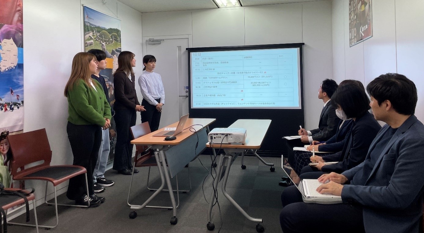 近畿大学&times;エスティーエートラベル 海外キャリア研修の集大成　旅行業界志望の近大生が企画した韓国ツアーを商品化