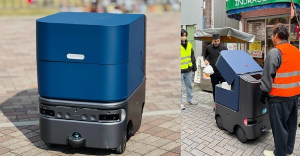近畿大学&times;Hakobot　自動運転配送ロボット　配送の効率化と配送業務の負担軽減をめざし実証実験を実施