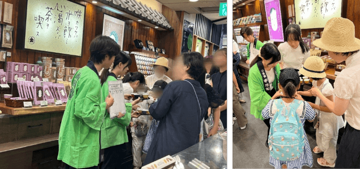 近畿大学生が日本茶の魅力を若者に発信　老舗日本茶専門店の「抹茶ラテ」を近畿大学内で特別販売