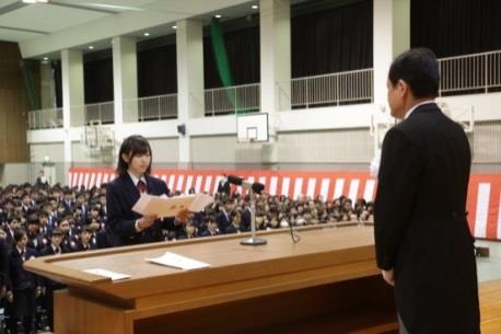 平成29年度　卒業証書授与式を挙行　和歌山県内の高校で一番早い卒業式