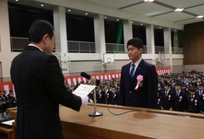 平成30年度　卒業証書授与式を挙行　和歌山県内の高校で一番早い卒業式