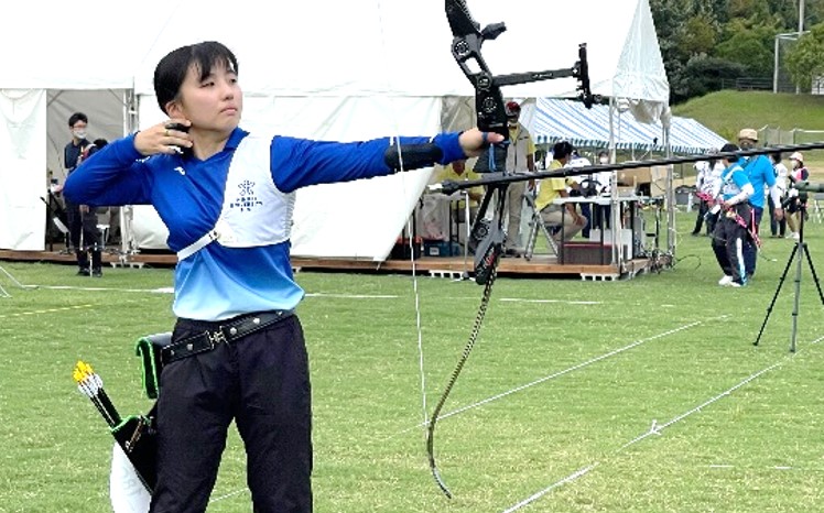 近畿大学附属高等学校 洋弓部1年 和田 蒼選手　史上最年少の16歳4カ月でアーチェリー日本代表入り