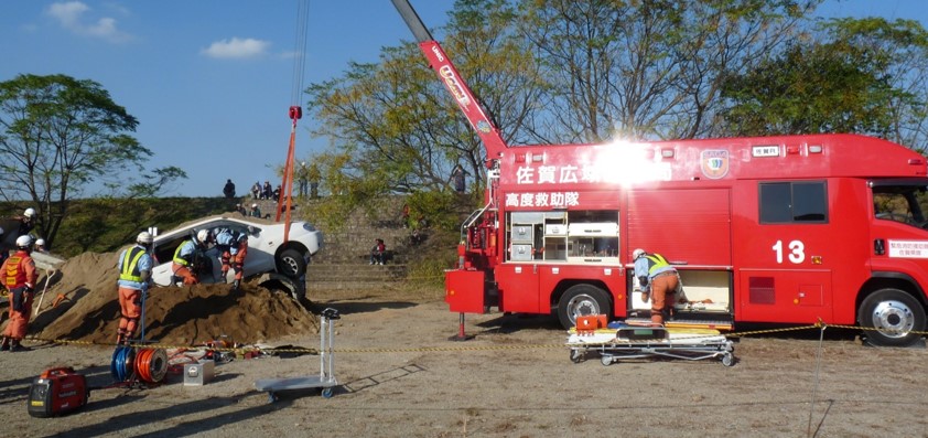 近畿大学附属福岡高等学校 看護科・看護専攻科の生徒が緊急消防援助隊九州ブロック合同訓練に参加