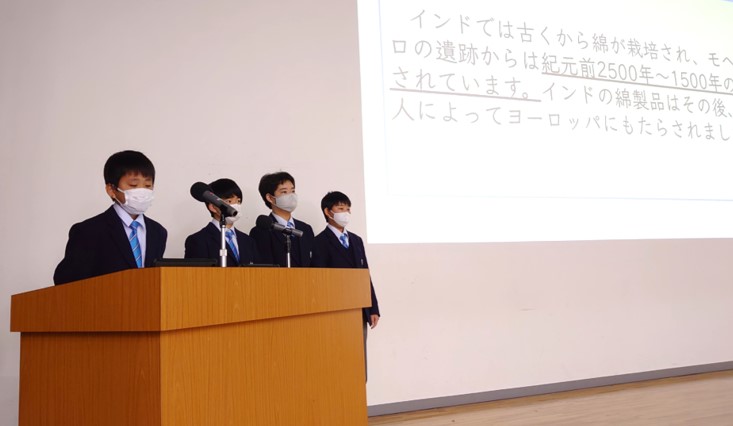 近大附属広島中学校東広島校が「令和5年度 学習発表会」を開催　中学1・2年生が、1年間の探究成果を発表