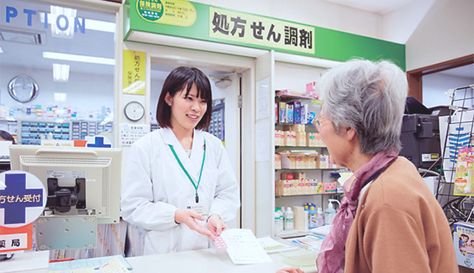 薬局カウンターでの薬剤管理指導実習