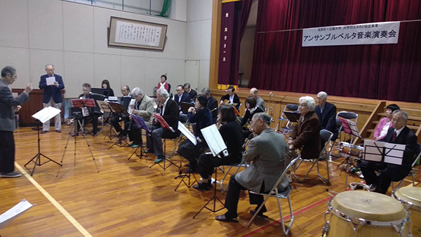 2019年11月30日（土）高野町旧白藤小学校にて、アンサンブルベルタ音楽演奏会を開催しました