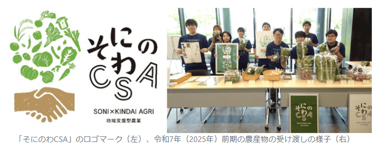近畿大学農学部×奈良県曽爾村×曽爾村農林業公社　「そにのわCSA」2025年後期分農産物の受け渡しを実施