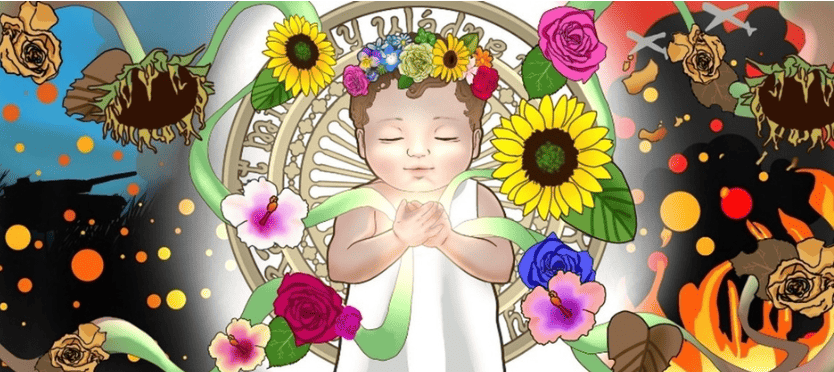 堺市立東百舌鳥中学校　60期生が修学旅行で記憶に残る平和への取り組みとして「キッズゲルニカ」に挑戦